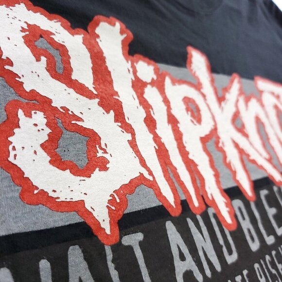 Slipknot Wait and Bleed T-Shirt People = S**t 2009 Barcode Lyrics Minty Large - Picture 8 of 16